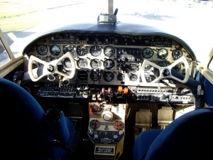 Beech 18 Cockpit